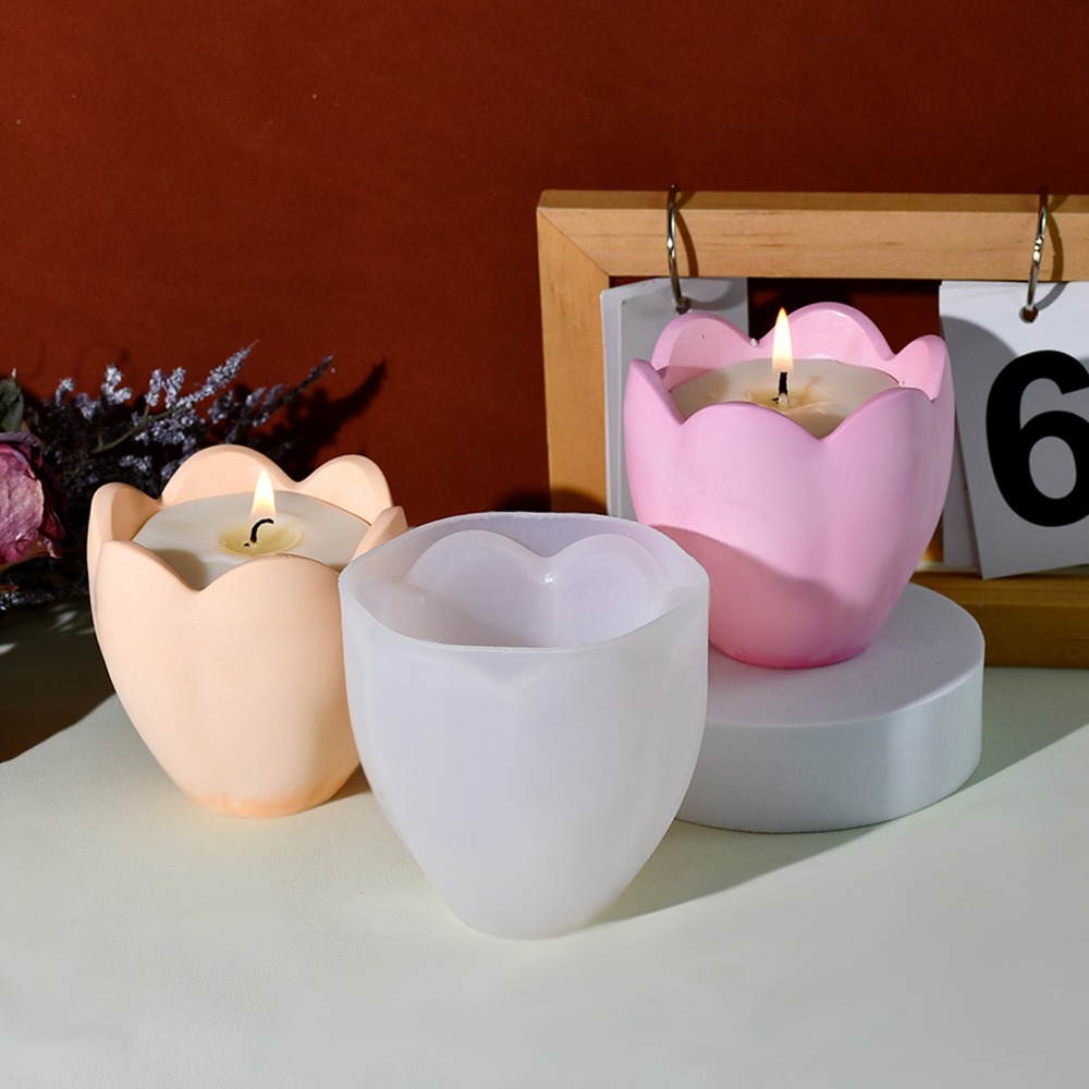 Tulip Candle Holder Silicone M - Soap Making Gifts 评论和价格
