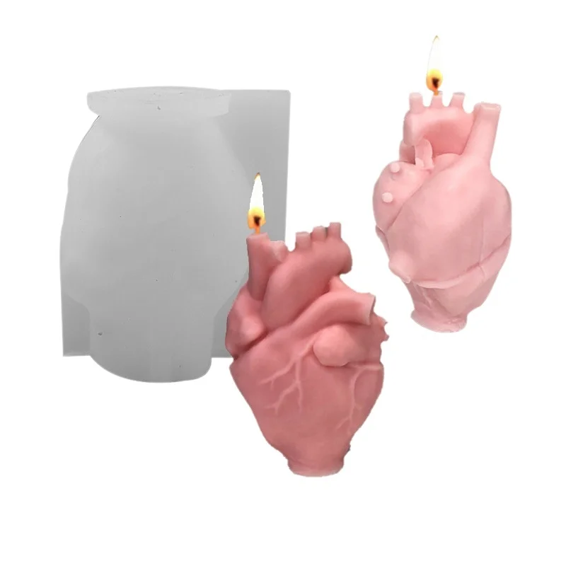 DIY Human Heart Silicone Candl - Soap Making Diy Kit 评论和价格