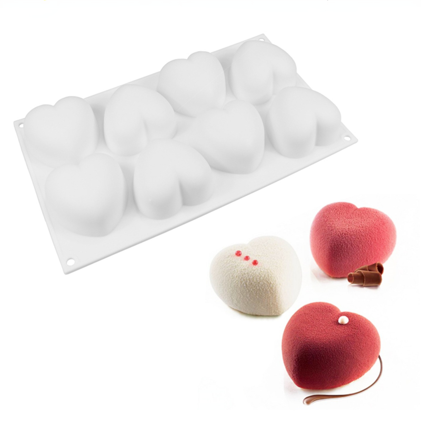 Love Heart Silicone Soap Mold  - Soap Making Kit For Beginners 评论和价格