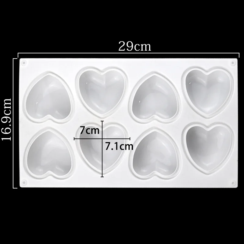 Love Heart Silicone Soap Mold  - Soap Making Kit For Beginners 评论和价格
