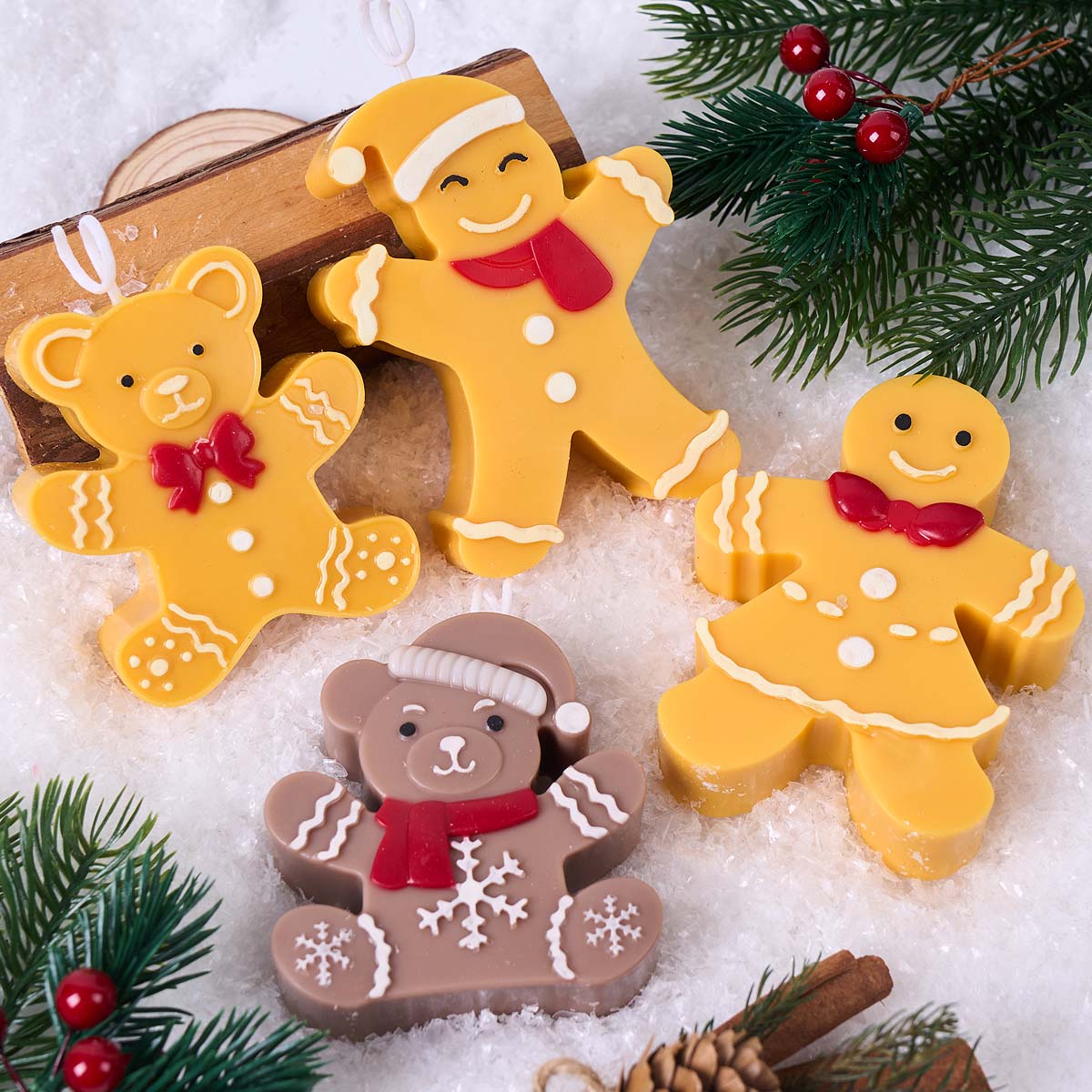 Gingerbread Man Bear Silicone  - Soap Making Gifts 评论和价格