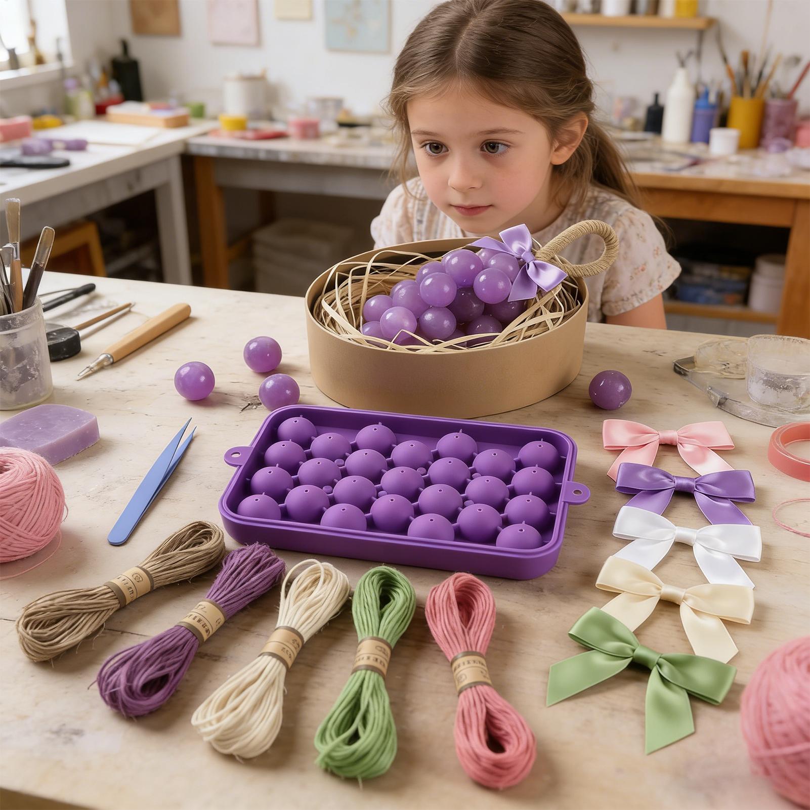 Grape Soap Mold Easy-Release F - Soap Making Kit For Beginners 评论和价格