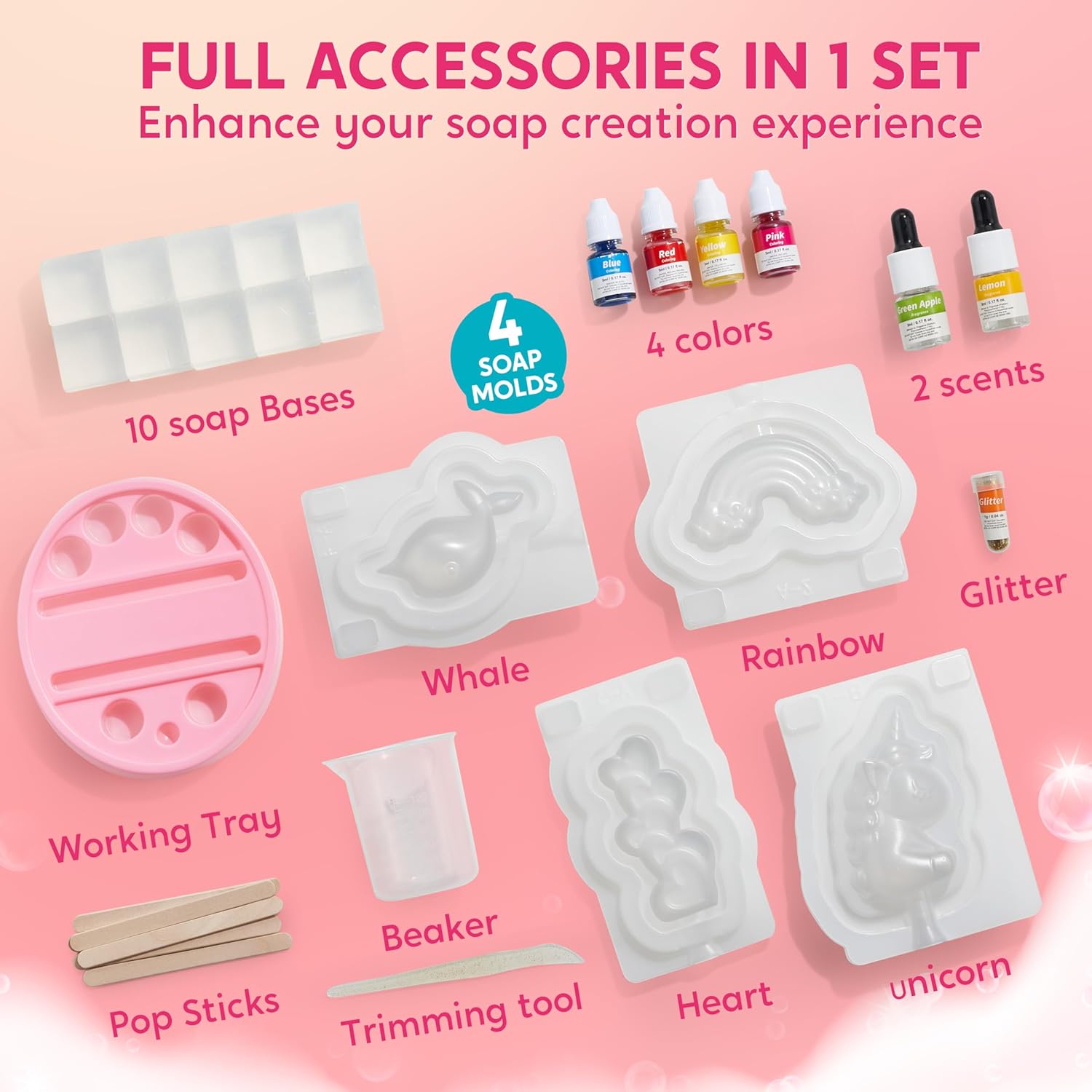 JOYFY Unicorn Soap Making Kit  - Soap Making Gifts 评论和价格