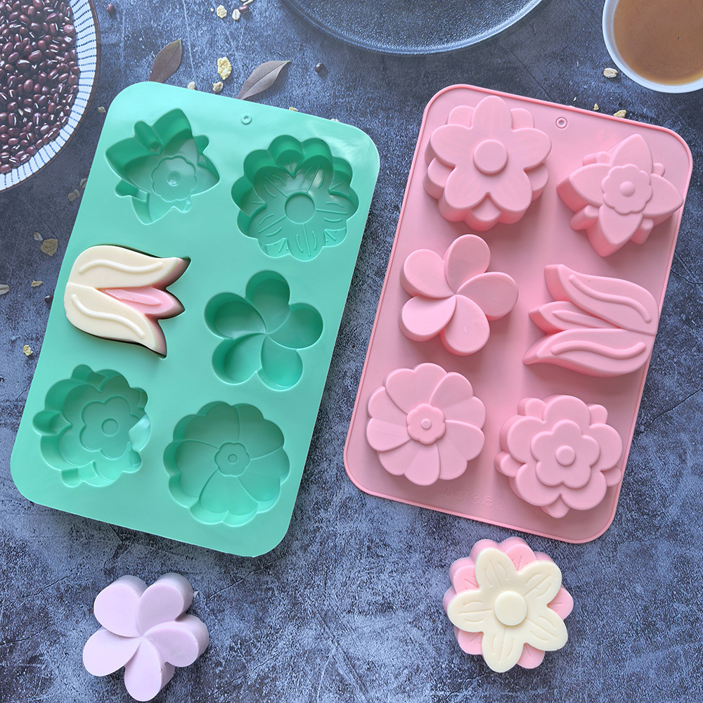 kinds Flower Silicone Molds Di - Soap Making Kit For Beginners 评论和价格