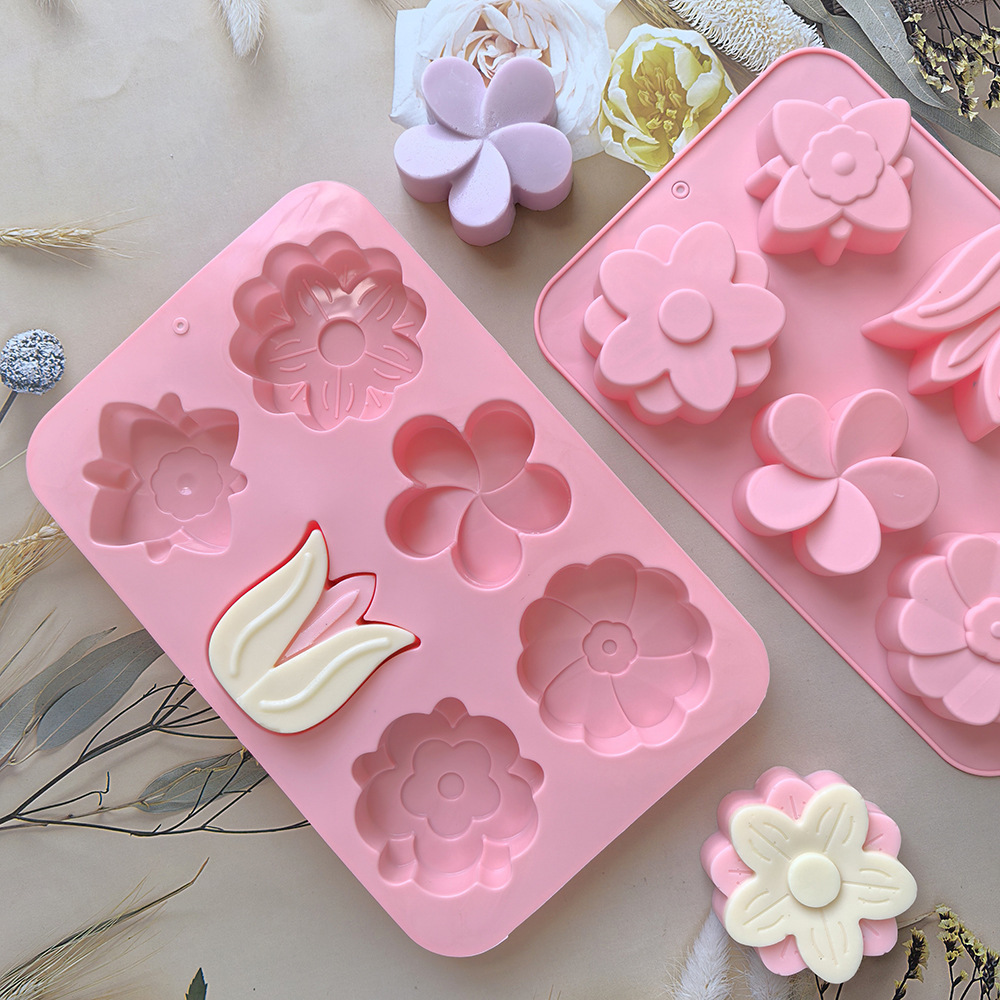 kinds Flower Silicone Molds Di - Soap Making Kit For Beginners 评论和价格