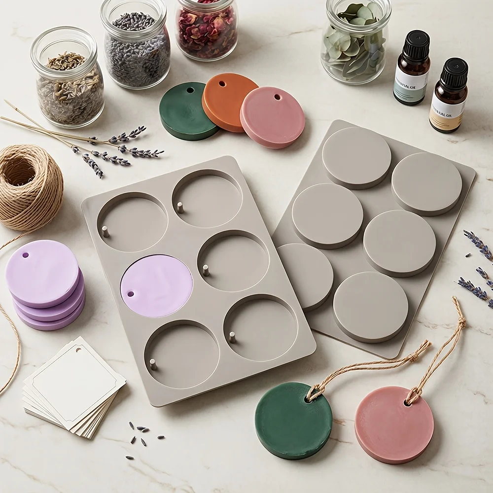 1Pc 6-Cavity Round Tag Silicon - Soap Making Instructions 评论和价格