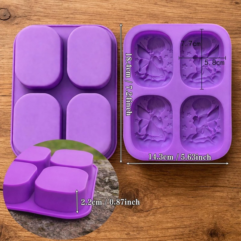 Angel Silicone Mold For Soap M - Soap Making Kit For Beginners 评论和价格